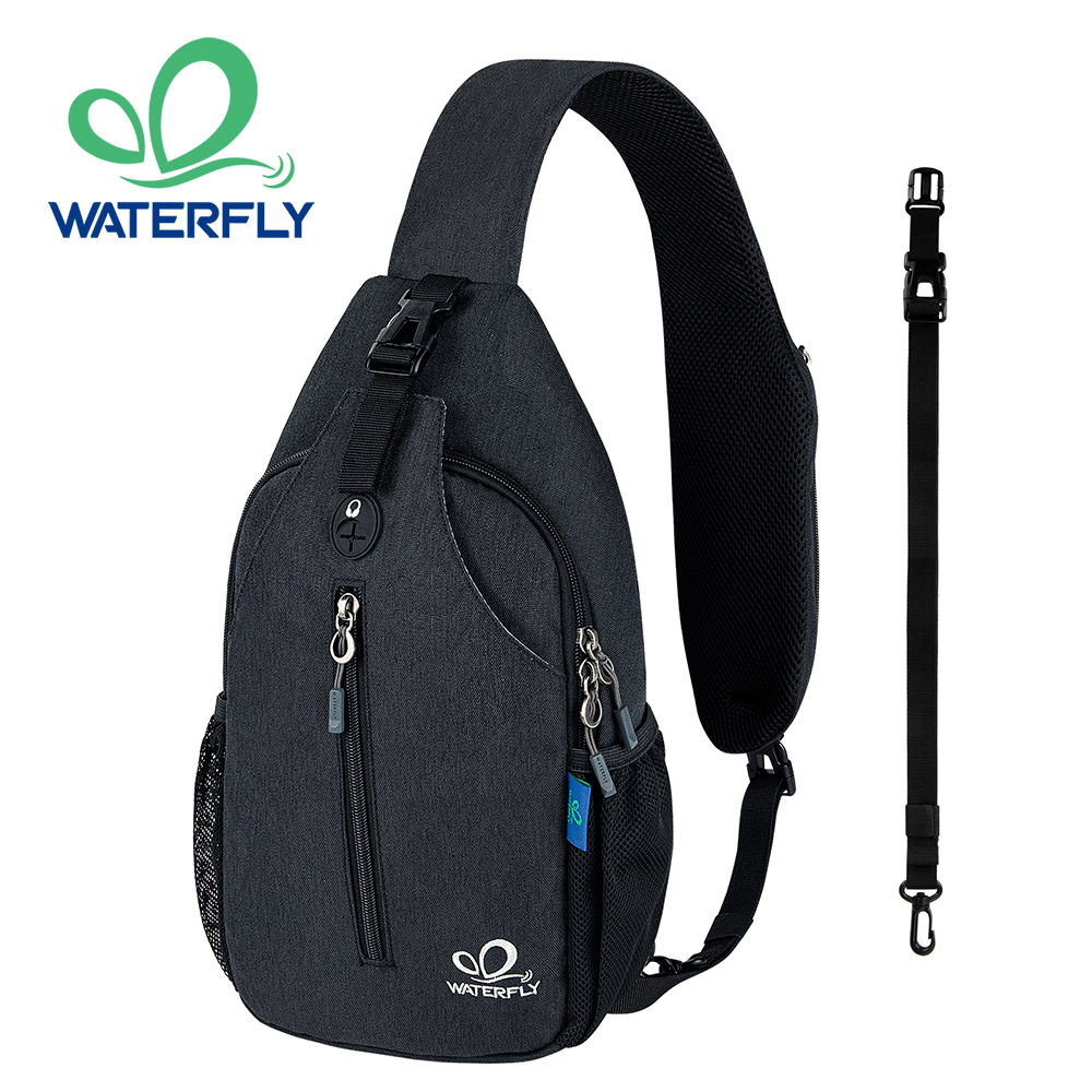 Edc Carry Bag - WATERFLY Crossbody Sling Bag Borsttas Dagrugzak