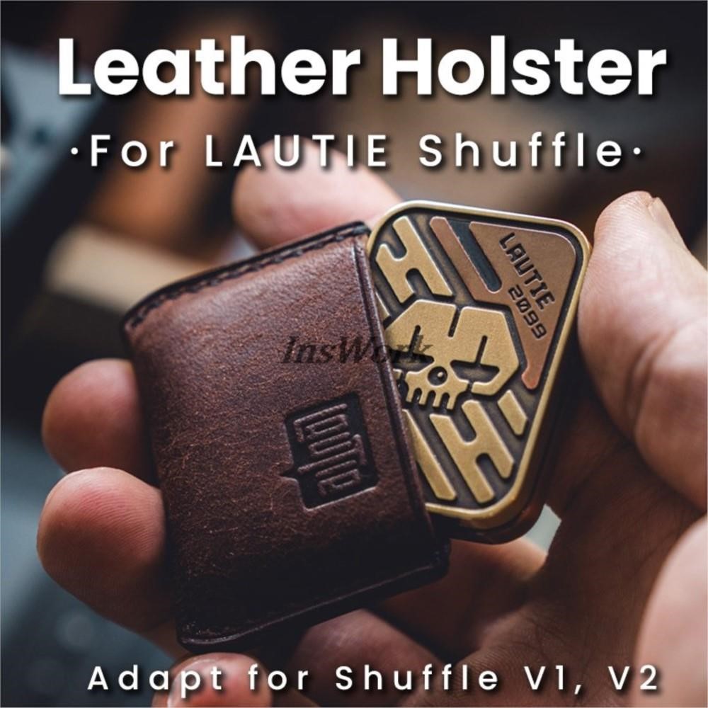 Edc Deep Carry - Lautie Edc Lederen Holster Voor Shuffle
