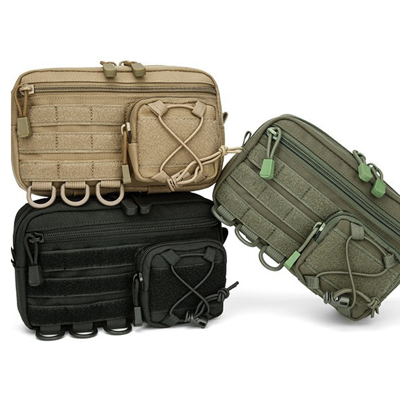 Edc Deep Carry - Tactisch Molle horizontaal beheerdertasje met trekkoord