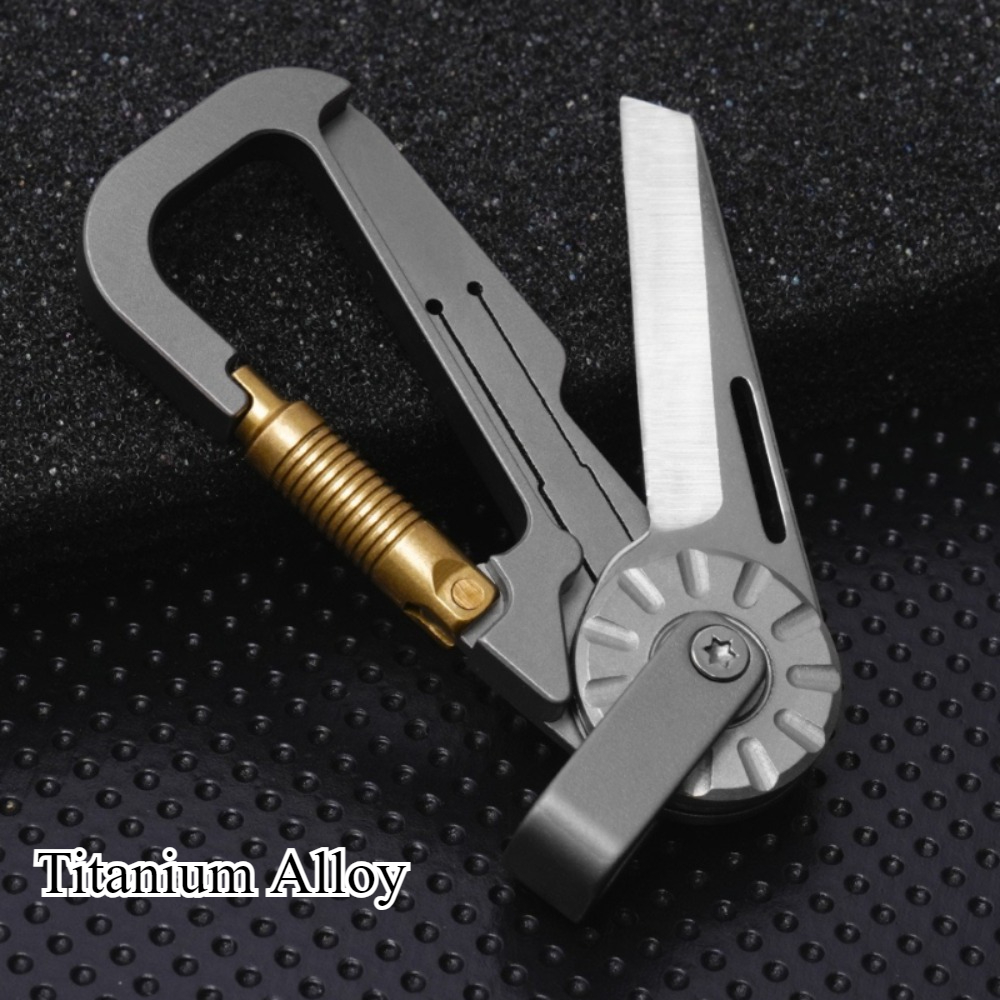 Edc Car Carry - Nieuwe mini-sleutelhanger van titaniumlegering, autohanger, klein