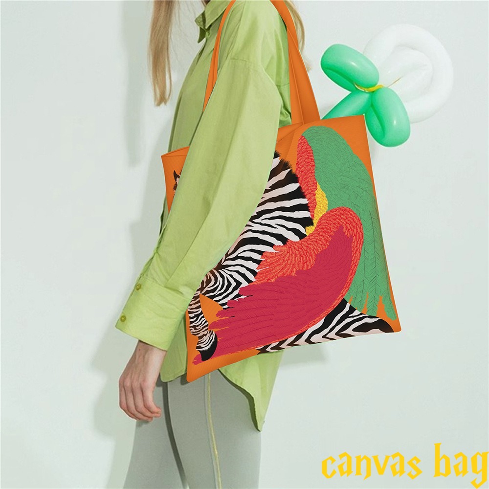Edc Carry Bag - Mode meerkleurige canvas tas dames handheld