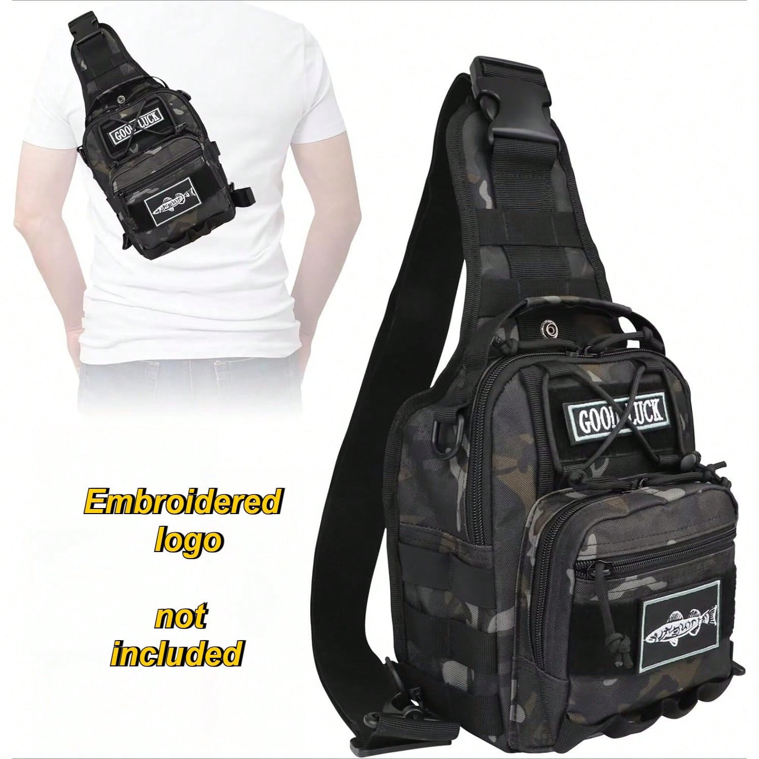 Edc Carry Backpack - Kleine waterdichte visrugzak, Molle EDC tactische