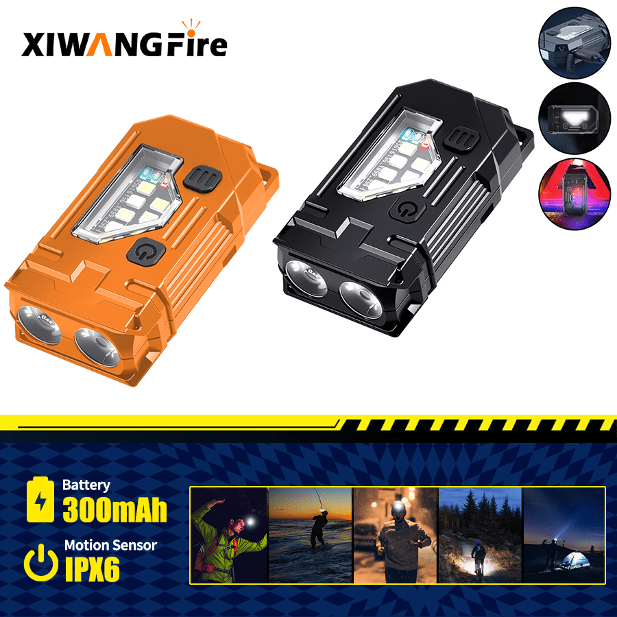 Keychain Flashlight - Mini-sleutelhanger EDC-zaklamp - Oplaadbare magnetische zaklamp
