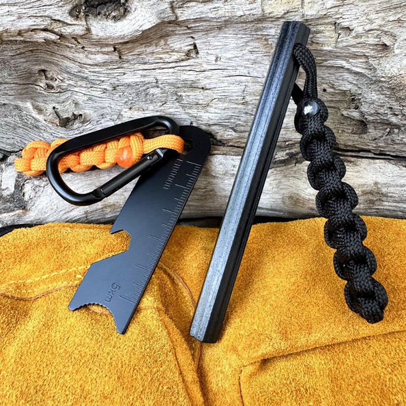 Ferro Rod Striker - Handgeweven touw Hexagonale vuursteen Magnesiumstok Outdoor