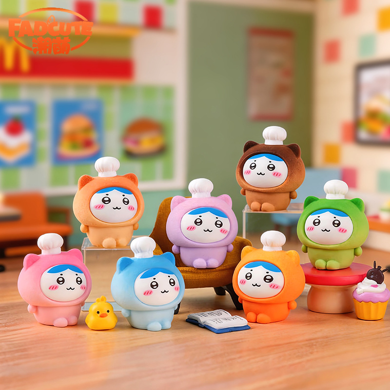 Carabiner Keychain - Kawaii Hachiwera Chef Cosplay Minifiguur Sleutelhanger