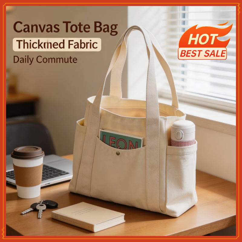 Edc Carry Bag - Grote canvas draagtassen voor werk, woon-werkverkeer,