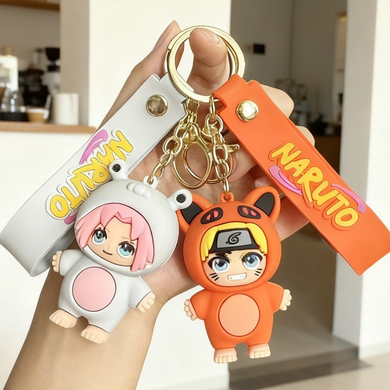 Carabiner Keychain - Nieuwe Cartoon Naruto Q-versie Sleutelhanger Anime