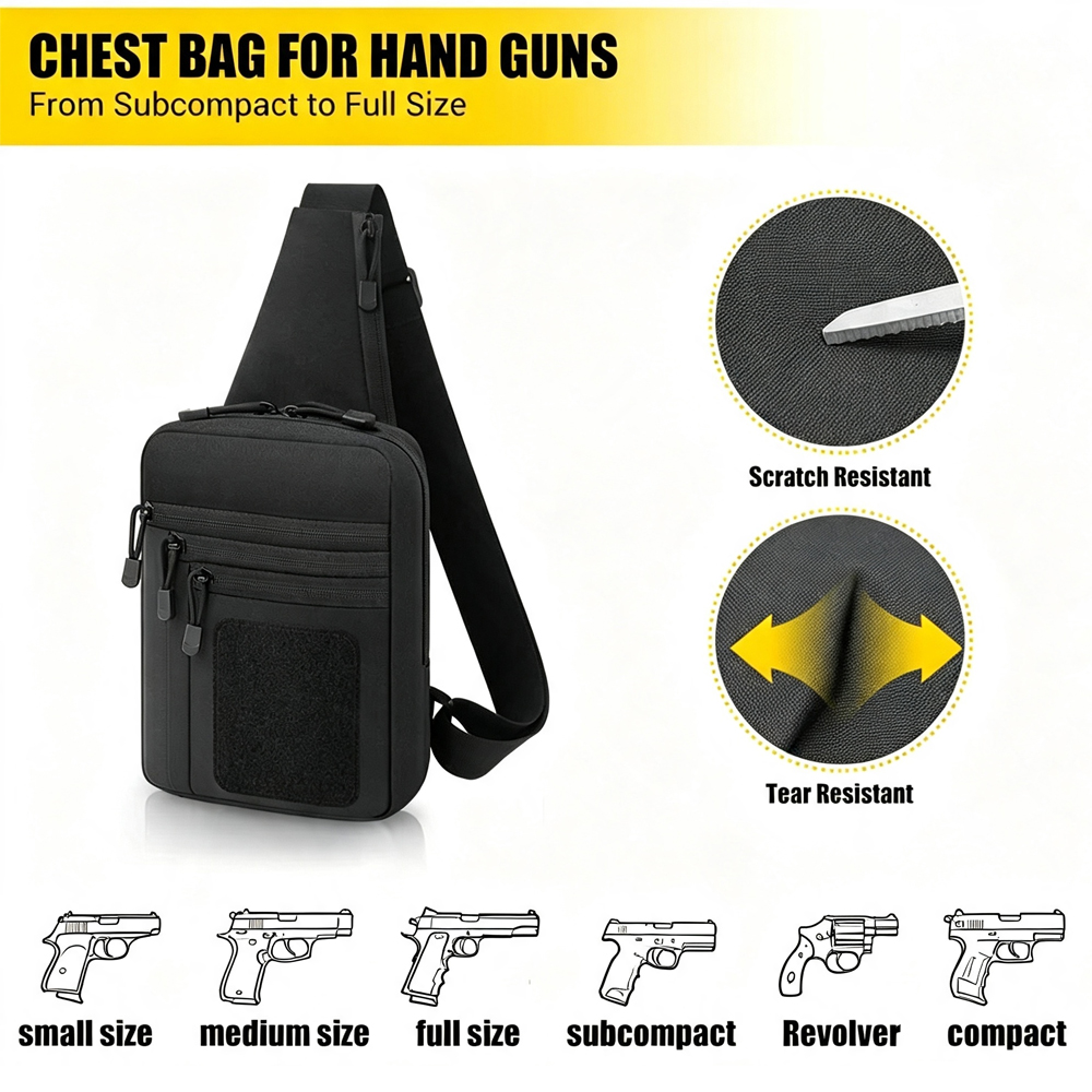 Verborgen draagtas voor wapens - Edc Carry Pistols recensie en prijs