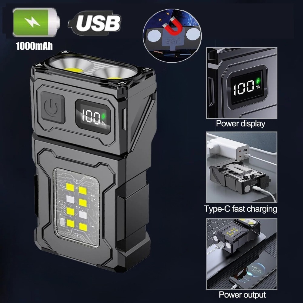 180 °   Draaibare LED-zaklamp  - Keychain Flashlight recensie en prijs