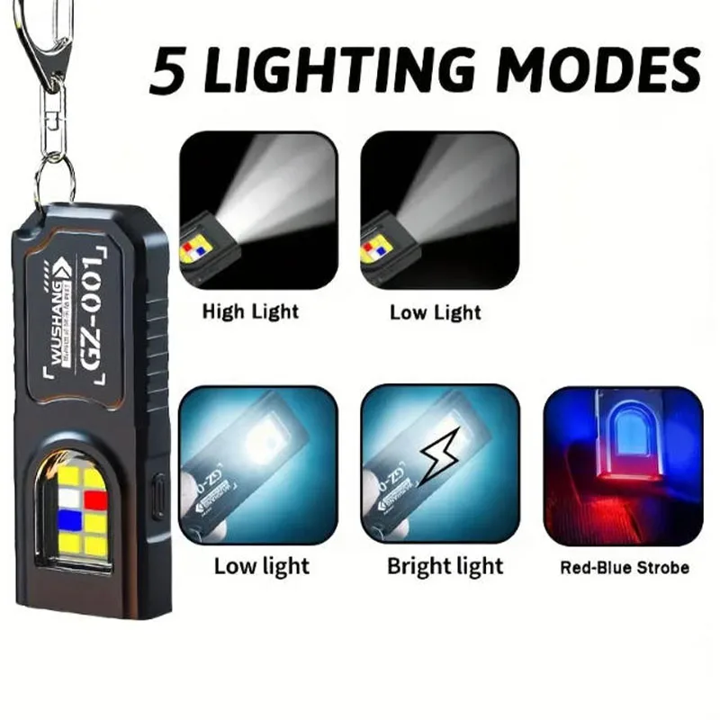 Krachtige Mini COB LED-sleutel - Keychain Flashlight recensie en prijs