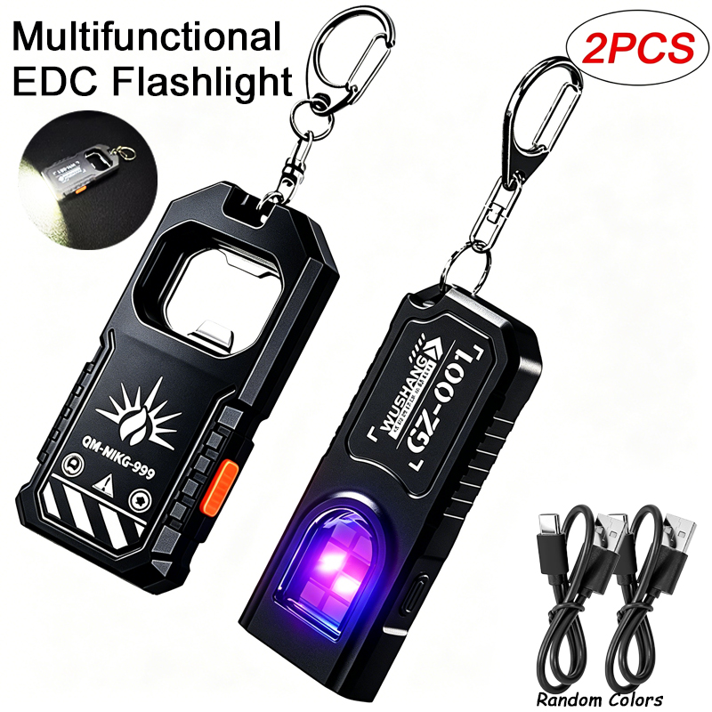 2 stuks draagbare LED COB sleu - Keychain Flashlight recensie en prijs