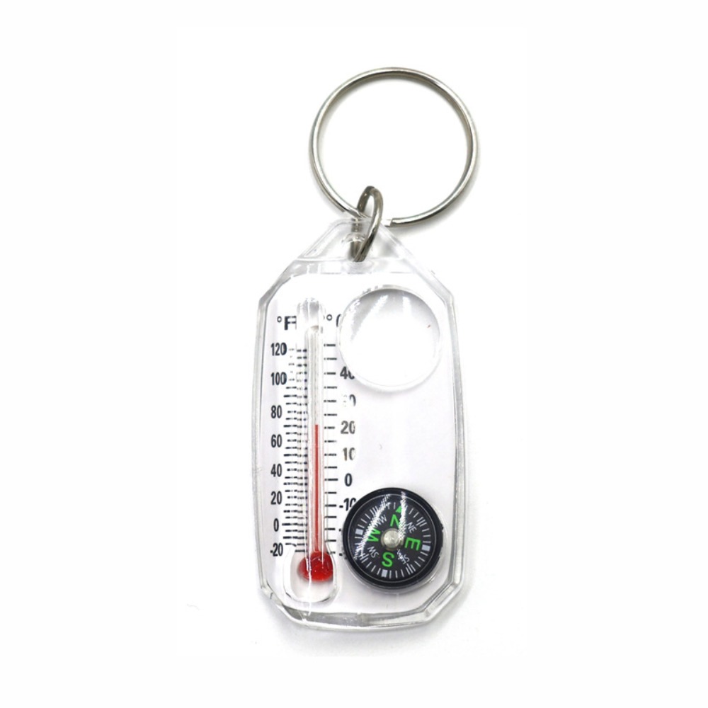 Draagbare 3-in-1 functie Mini- - Compass Keychain Mini recensie en prijs