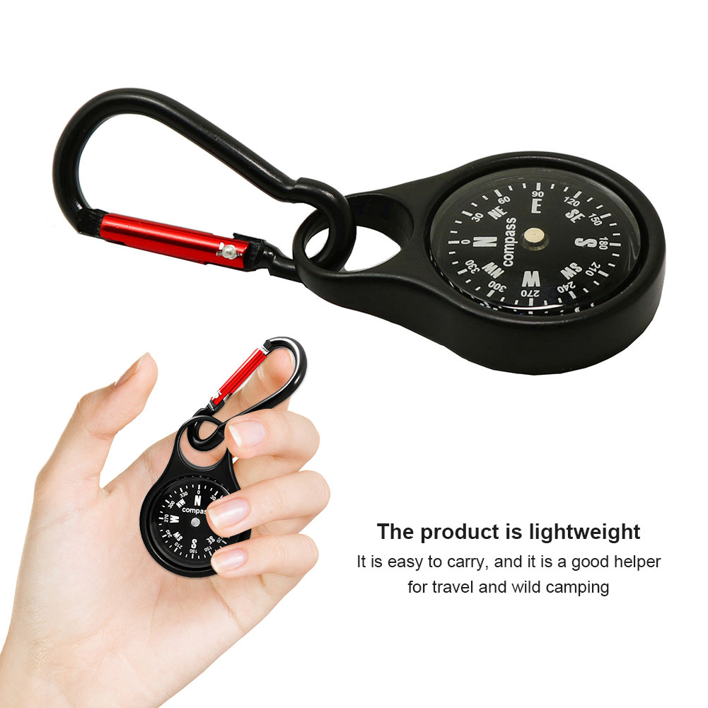 Mini-overlevingskompas met kar - Compass Keychain Mini recensie en prijs