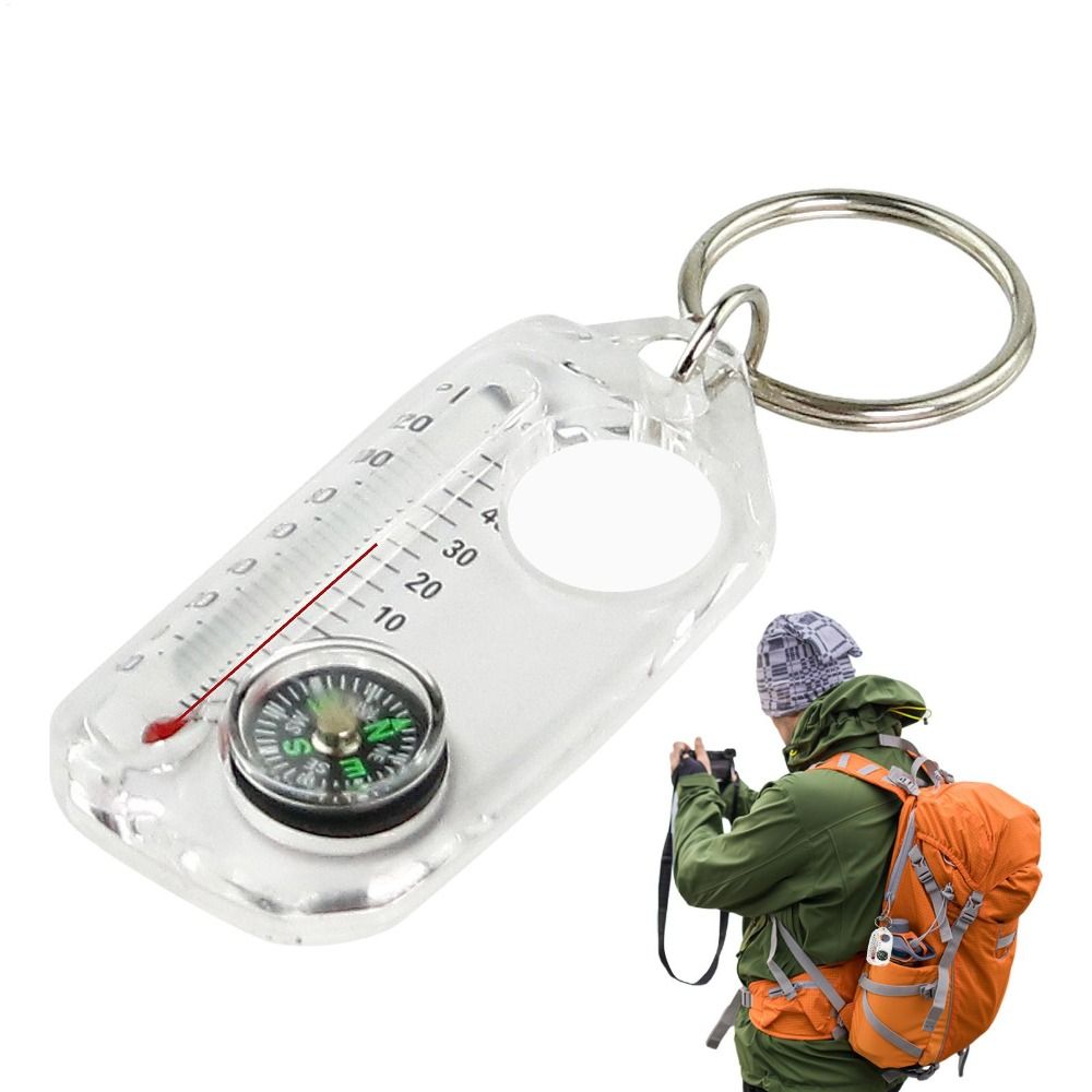 Draagbare 3-in-1 Functie Mini  - Compass Keychain Mini recensie en prijs
